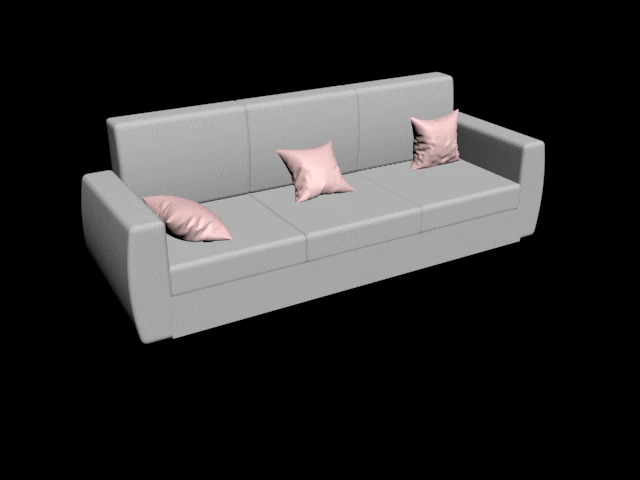 sofa kulit Model 3D .c4d .max .obj .3ds .fbx .stl .blend 
