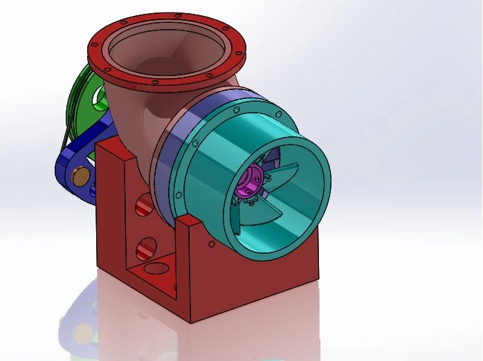 kaplan turbine 3d printed model 3D Print Model .c4d .max .obj .3ds .fbx .stl .blend