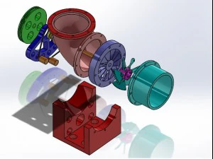 kaplan turbine 3d printed model 3D Print Model