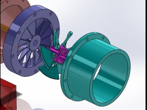 kaplan turbine 3d printed model 3D प्रिंट मॉडल