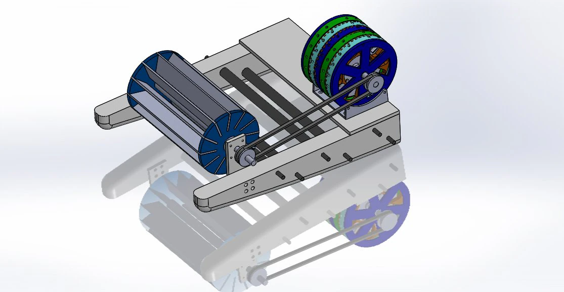 floating turbine run of river type 3D Print Model .c4d .max .obj .3ds .fbx .stl .blend 