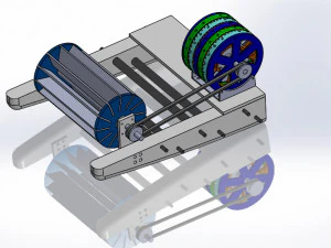 강 유형의 부유식 터빈 실행 3D 프린트 모델