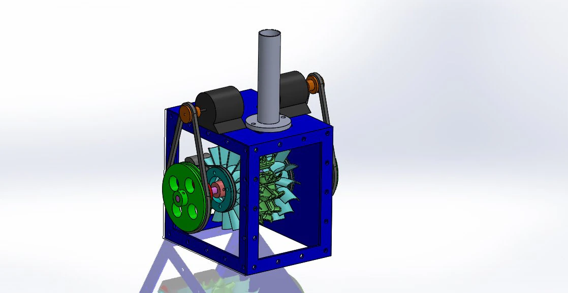 multi runner pelton wheel turbine with 3d printable buckets 3 runners 3D Model .c4d .max .obj .3ds .fbx .stl .blend 