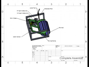 run of river turbine solidworks model with pdf drawings 3D Model