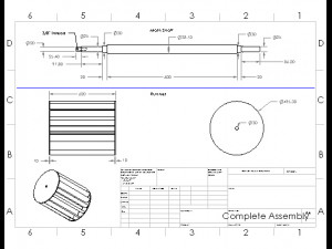 run of river turbine solidworks model with pdf drawings 3D Model