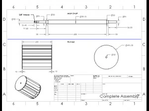 run of river turbine solidworks model with pdf drawings 3D Model
