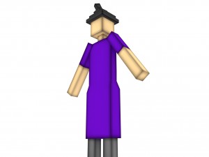 minecraft witch 3Dモデル