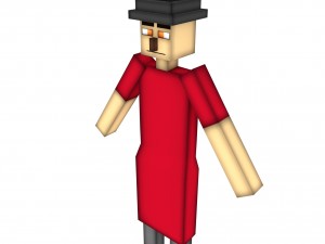 minecraft witch 3Dモデル