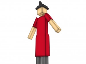 minecraft witch 3Dモデル