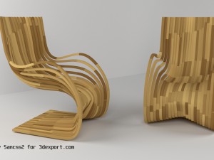 pipo chair 3Dモデル