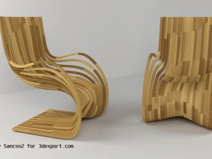 cadeira pipo Modelo 3D