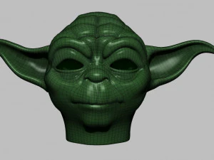 star wars yoda head 3D Model