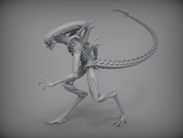 alien xenomorph Modèle 3D .c4d .max .obj .3ds .fbx .stl .blend 