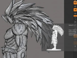 dragon ball broly 3D Print Model