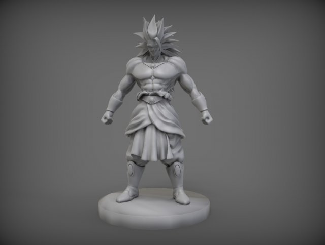 dragon ball broly 3D Принт Модель .c4d .max .obj .3ds .fbx .stl .blend 