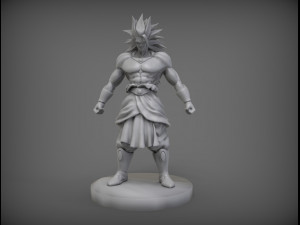 dragon ball broly 3D 프린트 모델