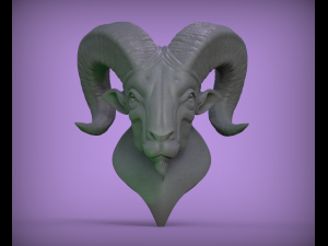 ram head 3Dプリントモデル
