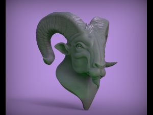 ram head 3Dプリントモデル