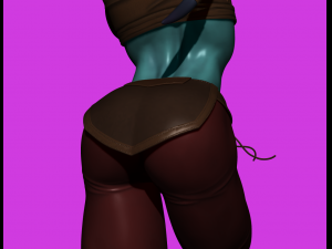 star wars jedi knight aayla secura with war paint fanart Modello 3D