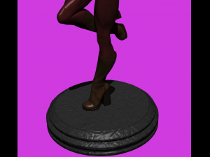 star wars jedi knight aayla secura with war paint fanart Modello 3D