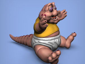 baby dinosaur from dinosaurs 90s serie Modelo de impresión 3D