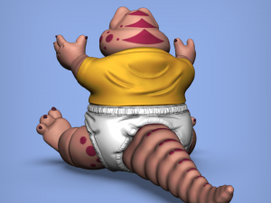 baby dinosaur from dinosaurs 90s serie Modelo de impresión 3D