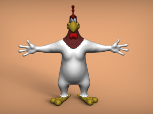 foghorn leghorn - gallo claudio - tpose 3Dモデル