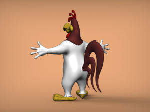 foghorn leghorn - gallo claudio - tpose 3Dモデル