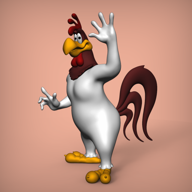 foghorn leghorn - gallo claudio 3D Print Model .c4d .max .obj .3ds .fbx .stl .blend 