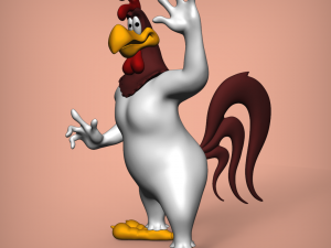 foghorn leghorn - gallo claudio 3D प्रिंट मॉडल