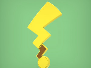 butt plug - pikachu tail 3D प्रिंट मॉडल