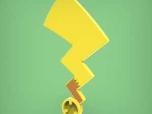 butt plug - pikachu tail 3D प्रिंट मॉडल