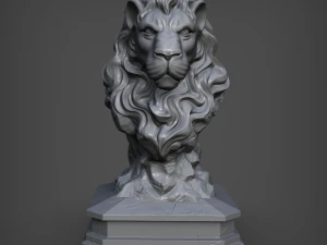 le&oacute;n Modelo de impresión 3D