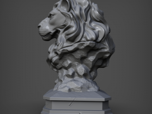 lion 3D 프린트 모델