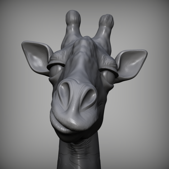 giraffe 3D 打印模型 .c4d .max .obj .3ds .fbx .stl .blend 