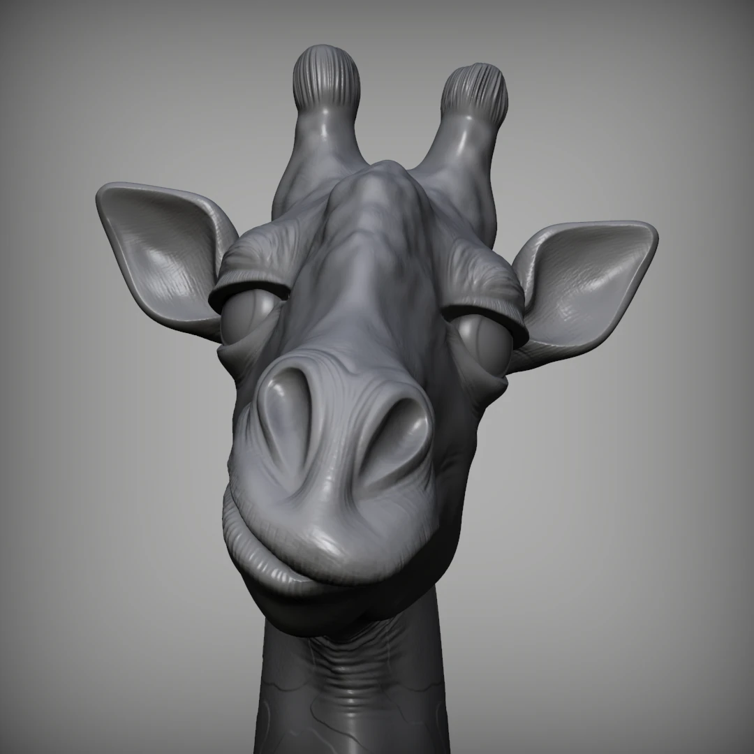 giraffe 3D Print Model .c4d .max .obj .3ds .fbx .stl .blend