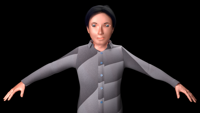 classroom environment with character 3D मॉडल .c4d .max .obj .3ds .fbx .stl .blend 