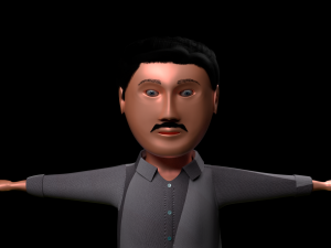 classroom environment with character 3D मॉडल