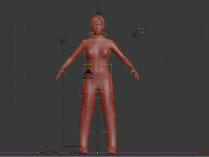 female cartoon character for game 3D 모델