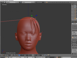 female cartoon character for game Modelo 3D