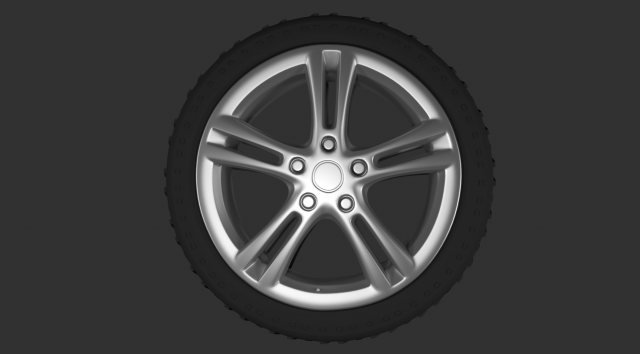 car wheel 3D Модель .c4d .max .obj .3ds .fbx .stl .blend 
