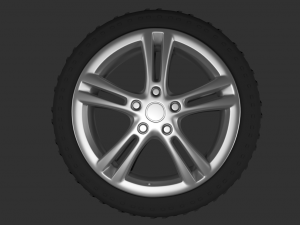 car wheel 3D 모델