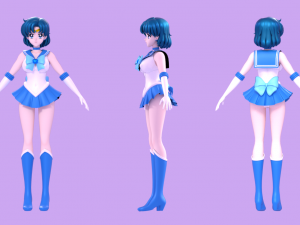 Ami mizuno-sailor mercury 3D Model