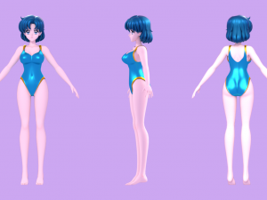 Ami mizuno-sailor mercury 3D Model