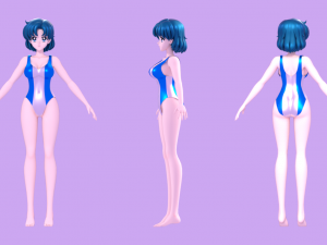Ami mizuno-sailor mercury 3D Model