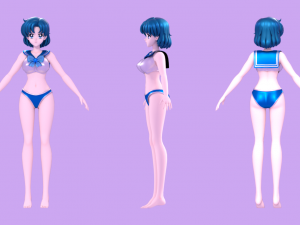 Ami mizuno-sailor mercury 3D Model