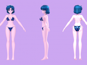 Ami mizuno-sailor mercury 3D Model