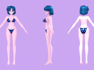 Ami mizuno-sailor mercury 3D Model