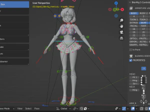 Ami mizuno-sailor mercury 3D Model