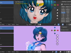 Ami mizuno-sailor mercury 3D Model
